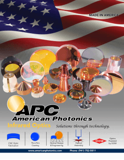 Infrared Optics Solutions through technology.
