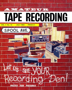 TAPE RECOR D INC - American Radio History