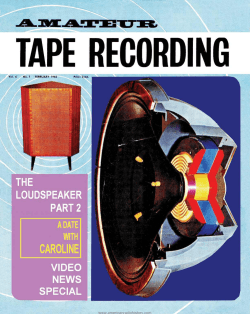 TAPE RECORDING - American Radio History