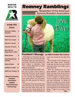 Love Ewe! Love Ewe! - American Romney Breeders Association