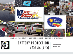 BATTERY PROTECTION SYSTEM (BPS)