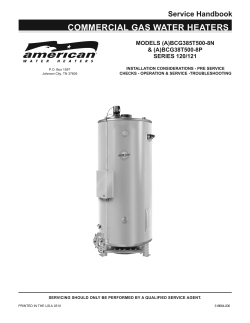 Service Handbook - American Water Heaters