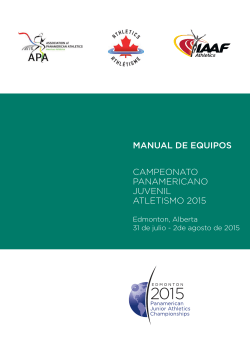 manual de equipos campeonato panamericano juvenil atletismo 2015