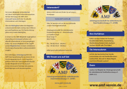 Image-Faltblatt der AMF eV
