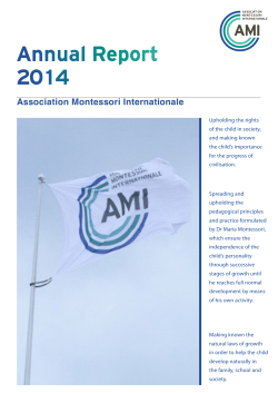 Annual Report 2014 - Association Montessori Internationale