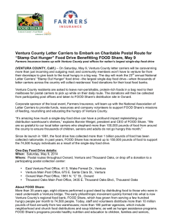 Ventura County Letter Carriers to Embark on