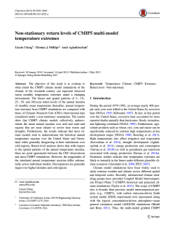 Non-stationary return levels of CMIP5 multi