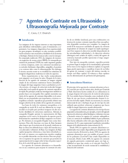 Agentes de Contraste en Ultrasonido y UltrasonografÃ­a Mejorada