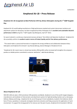 Amphenol Air LB â Press Release