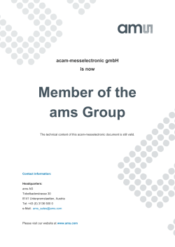 Member of the ams Group