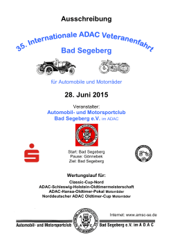 28. Juni 2015 - Automobil- und Motorsportclub Bad Segeberg e.V.