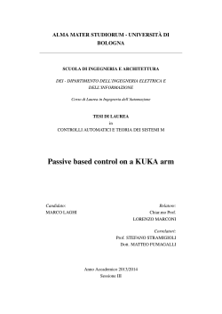 Passive based control on a KUKA arm