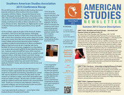 2015 Mar/Apr - American Studies at Kennesaw State University
