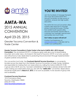 AMTA-WA 2015 Annual Convention