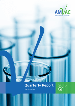 Quarterly Report Q1/2015