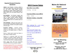 Motorcycle brochure 2015 - AMVETS Department of Maine