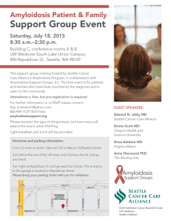 event flyer  - Amyloidosis Support Groups