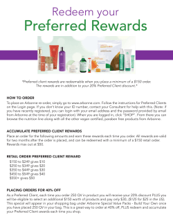 Redeem your Preferred Advantage Rewards Flyer