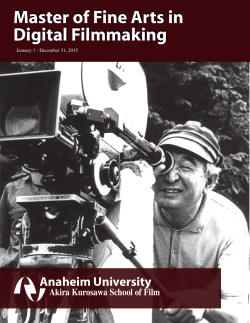 MFA in Digital Filmmaking