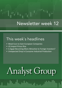 Newsletter week 12 - AG Equity Research AB