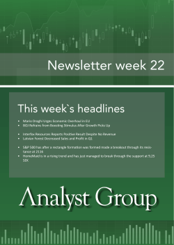 Newsletter week 22 - AG Equity Research AB