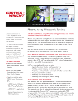 Phased Array Ultrasonic Testing - Anatec-LMT