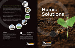 a brochure - Andersons Humic Solutions