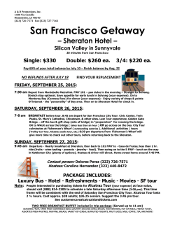 San Francisco Getaway Great 3 Day Mini-Vacation