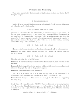 L p Spaces and Convexity