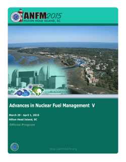 Advances in Nuclear Fuel Management V