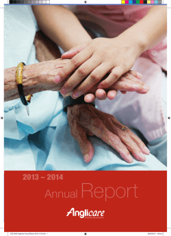Annual Report - Anglicare Southern Queensland