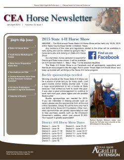 January-April 2015 - Department of Animal Science
