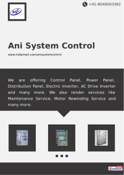 control panel - Ani System Control