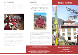 Nepal Nothilfe