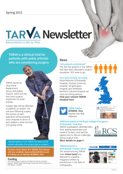 TARVA Spring Newsletter