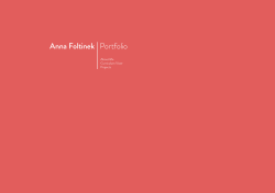 Anna Foltinek Portfolio