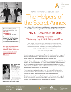 The Helpers of the Secret Annex