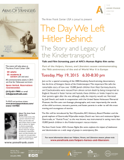 The Day We Left Hitler Behind: