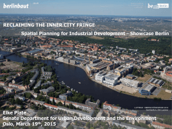 Elke Plate Senate Department for Urban Development and the