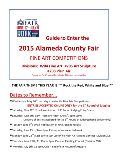 Adult Fine Arts - Alameda County Fair