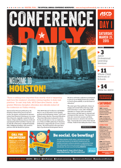 Welcome to Houston! - ASCD Annual Conference
