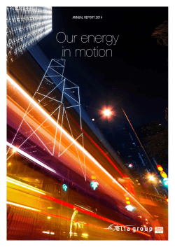 Our energy in motion - Annual report 2014