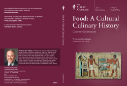 Food: A Cultural Culinary History