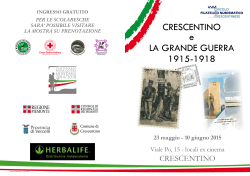 CRESCENTINO e LA GRANDE GUERRA 1915-1918