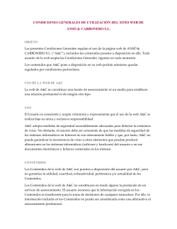 Aviso Legal - AnsÃ³ & Carbonero