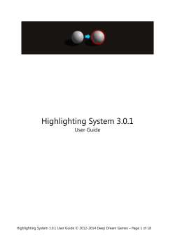 Highlighting System 3.0.1