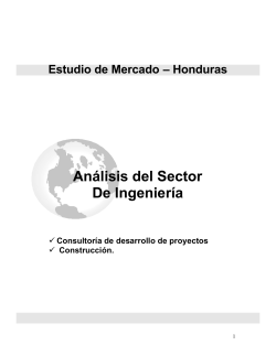 Estudio de Mercado en Honduras â Sector IngenierÃ­a