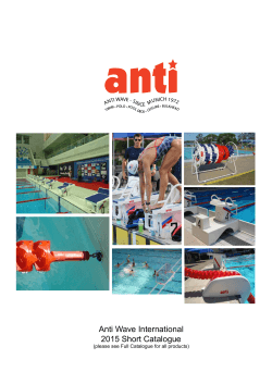 Anti Wave International 2015 Short Catalogue