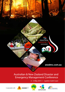 Australian & New Zealand Disaster and Emergency Management