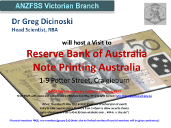 Reserve Bank of Australia Note Printing Branch